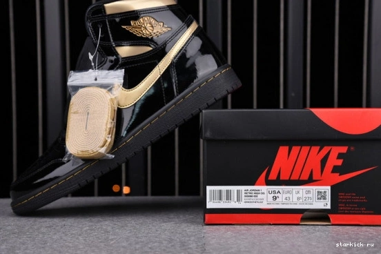 (2020) 555088-032 Retro 1 Metallic Air 555088-032 Jordan High Gold Black 0812